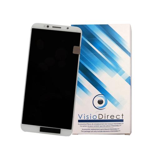 Ecran Pour Huawei Y5 Blanc 2018 5.45" Telephone Portable -Visiodirect-