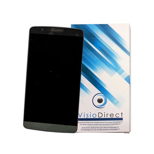 Ecran Complet Pour Lg G3 D855 5.5" Noir Telephone Portable Lcd + Vitre Tactile + Chassis -Visiodirect-