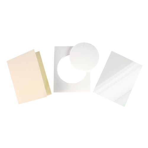 Carte Double Shaker Pour Cartes À Paillettes Rond 10 X 14 Cm