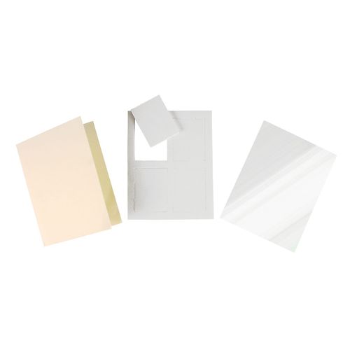 Carte Double Shaker Pour Cartes À Paillettes Rectangle 10 X 14 Cm