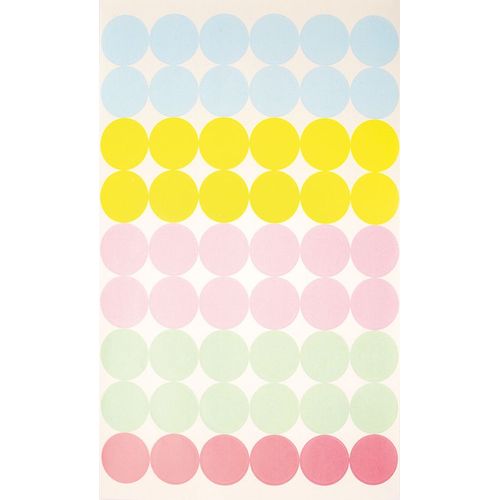 Gommettes Rondes Couleurs Pastel 1,5 Cm 4 Planches - Megacrea Diy