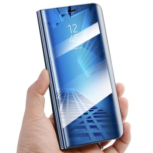 Coque Étui À Rabat Miroir One Plus Xiaomi Redmi Note 6 Pro Bleu Foncé - Dark Blue