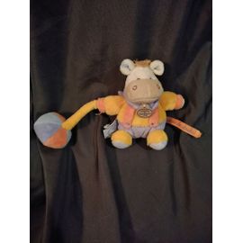 Doudou Et Compagnie Cheval Âne Hippopotame Jaune Orange Violet Graines De Doudou Musical