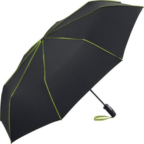 Parapluie De Poche Fp5639 - Noir Et Vert Lime