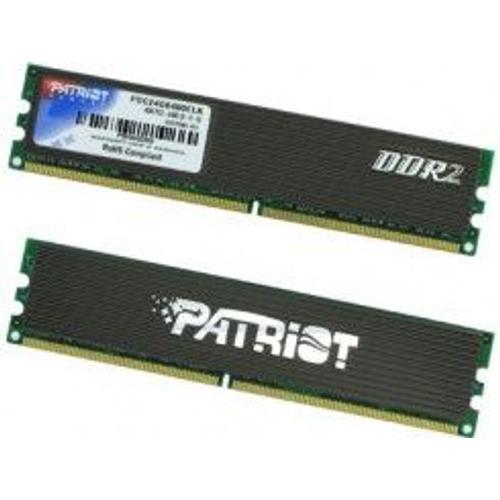 Patriot - DDR2 - module - 2 Go - DIMM 240 broches - 800 MHz / PC2-6400 - CL6 - 1.8 V - mémoire sans tampon - non ECC