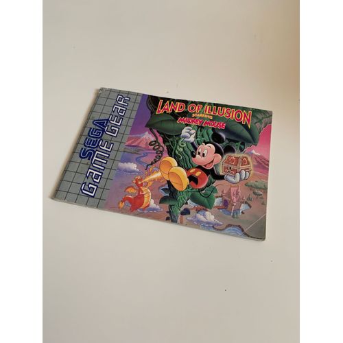Sega Game Gear - Livret Mode D'emploi Pour Land Of Illusion