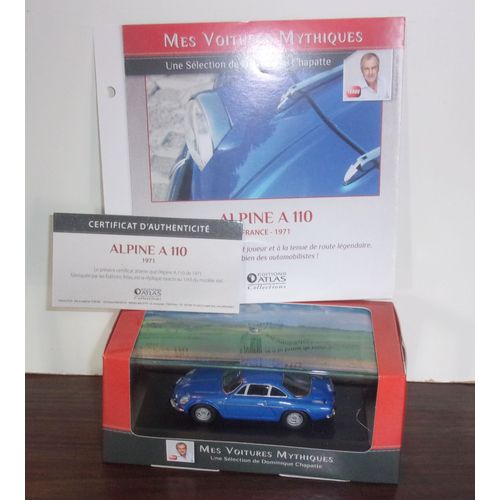 Alpine Renault A 110 1300s 1971 / Mes Voitures Mythiques-Atlas