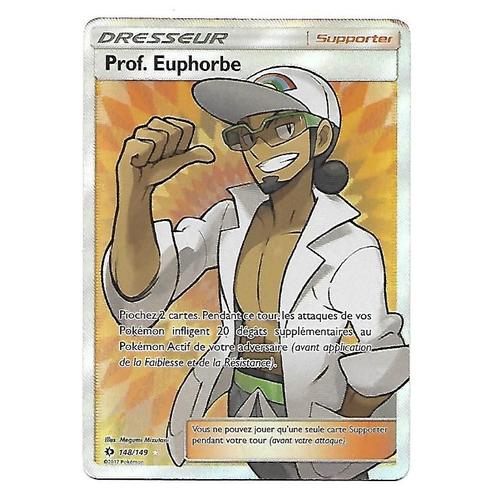 Pokemon 148/149 Prof Euphorbe Full Art  SL1 Soleil Lune 1 VF Français 