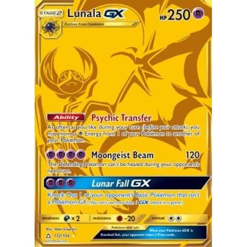 Lunala Gx - Ultra Prisme - Gold Card