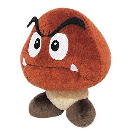 'little Buddy Super Mario All Star Collection-1427-Goomba Stuffed Plush, 5&quot'