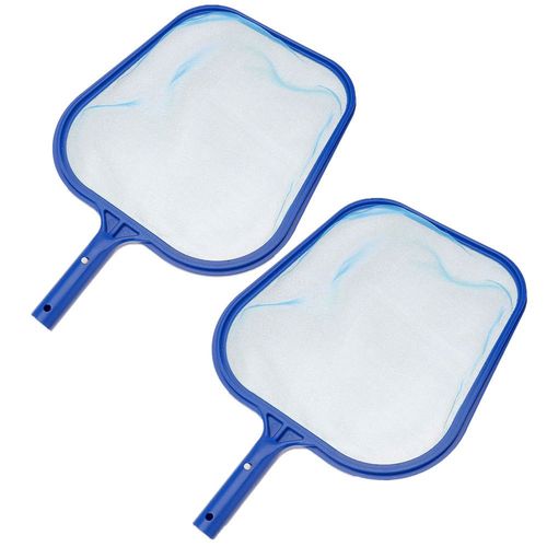 2pcs Professional Feuille Rake Mesh Cadre Propre Épuisette Piscine Outil