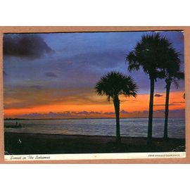 Carte Postale - " Sunset In The Bahamas "