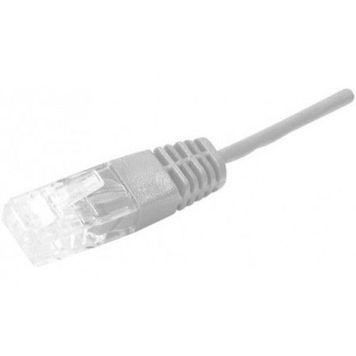 Cordon utp 1P gris RJ45/RJ45 telephone 100 ohms - 5M