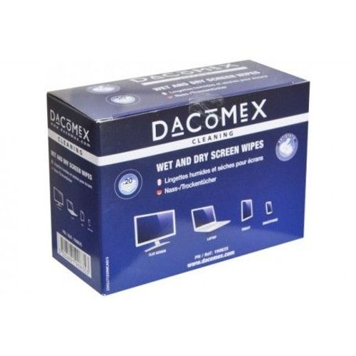 Dacomex Boite de 2x10 lingettes Humides/Séches pour LCD