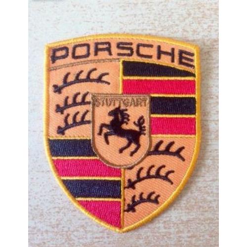 Écusson Patch Logo Porsche 8x6 Cm Thermocollant