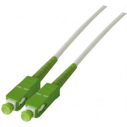 Cordon fibre pour box (SFR, Orange, Bouygues) - jarretière optique Simplex OS2 SC-APC - SC-APC 2m (Blanc)