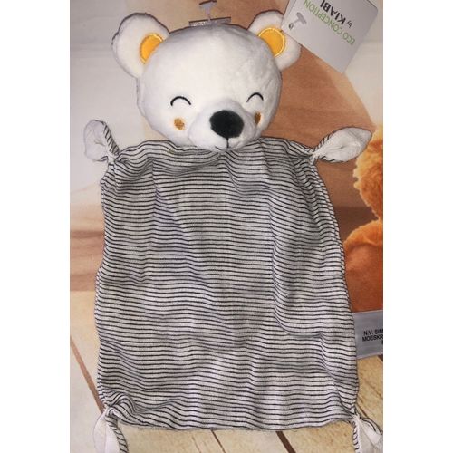 Doudou Ours Rayé Simba Toys Benelux Bio Eco Conception Ourson Jouet Bebe