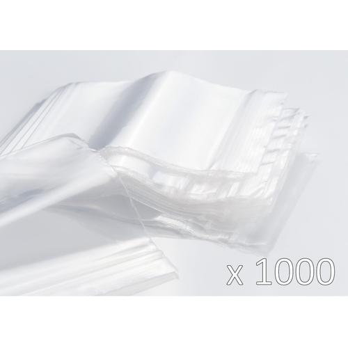 Sachets Zip 50x70 Mm Transparent - Lot De 1000 (10 X100 Sachets) - Épaisseur 50 Microns - Haute Qualité.