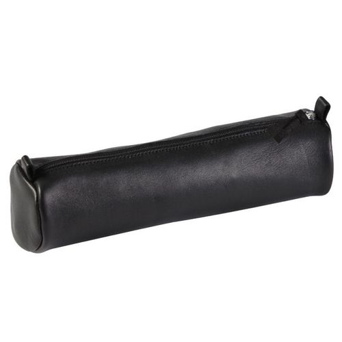 Clairefontaine Cuirise - Trousse - Cuir Véritable - Noir