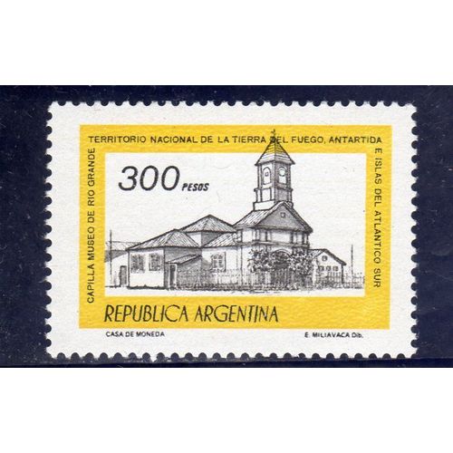 Timbre-Poste DArgentine (Chapelle Musée De Rio Grande)