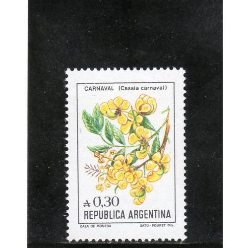 Timbre-Poste DArgentine (Fleur)