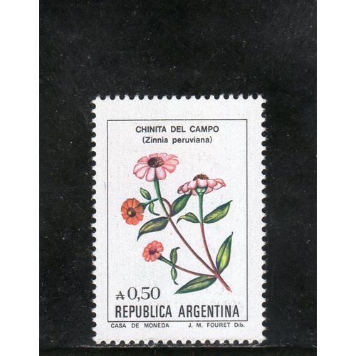 Timbre-Poste DArgentine (Fleur)