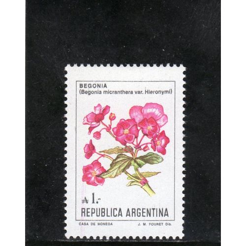 Timbre-Poste DArgentine (Fleur)