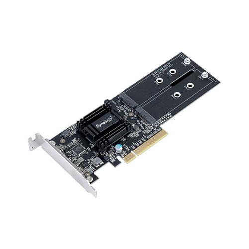 Synology M2D18 - Adaptateur pour baie de stockage - Slot d'extension vers 2 x M.2 - M.2 Card - PCIe 2.0 x8