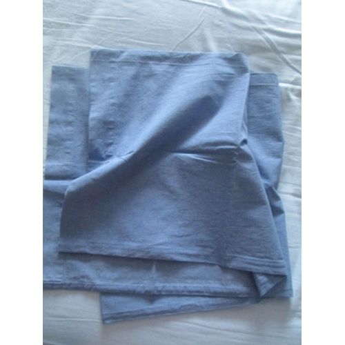Taie De Traversin 42 X 174 Coton Bleu Jean
