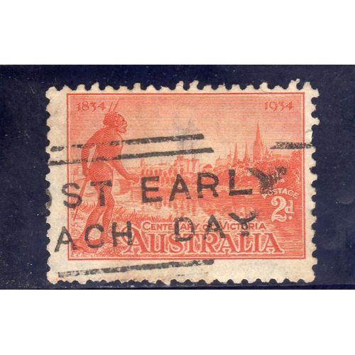 Timbre-Poste DAustralie (Centenaire De La Colonie De Victoria)