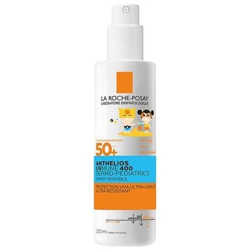 La Roche-Posay Anthelios Crème Solaire En Spray Invisible Enfant Dermo-Pediatrics Spf50+ Sans Parfum 200 Ml 