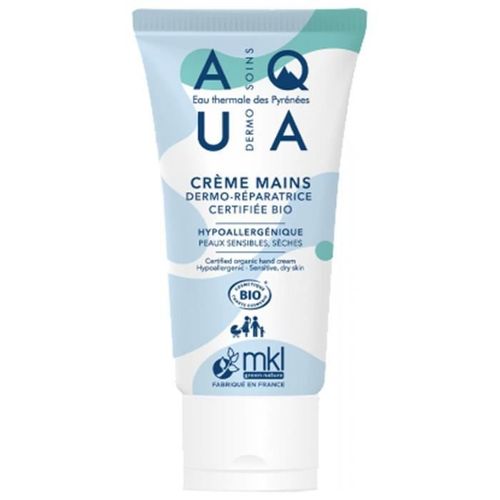 Mkl Green Nature Aqua Crème Mains Réparatrice Peaux Sèches Bio 50 Ml 