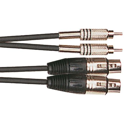 K10-3 - Cable Audio Mixte 2 Xlr Femelle/2 Rca Mâle 3m