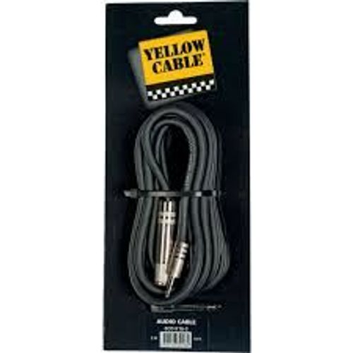 K16-3 - Cable Audio Mixte Mini Jack Str 3.5 Mâle/Jack Str 6.35 Fem + Adapt 3m