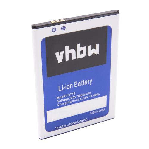 Vhbw Batterie Compatible Avec Homtom Ht16, Ht16 Pro Smartphone (3000mah, 3,8v, Li-Ion)
