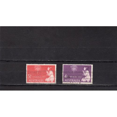 Timbres-Poste DAustralie (Noël 1957)