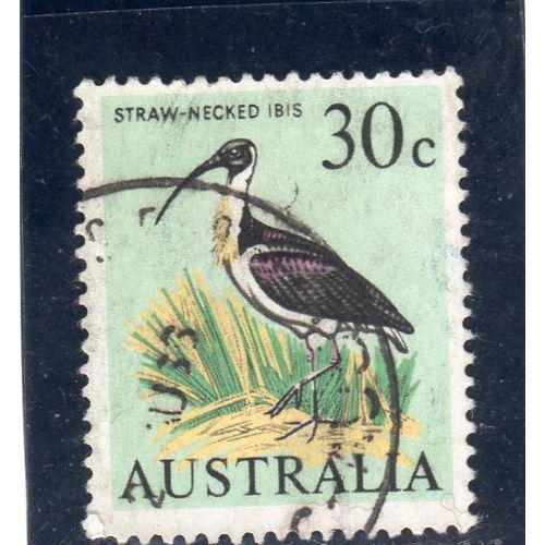 Timbre-Poste DAustralie (Ibis Dit « Cou De Paille »)