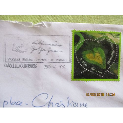 Enveloppe Oblitérée Timbre Arthus Bertrand 2002