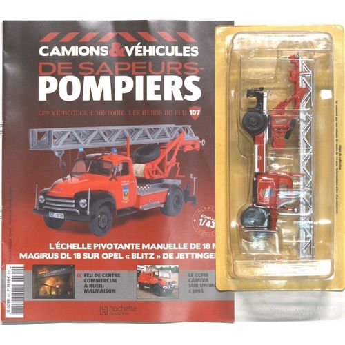 Echelle Pivotante 18m Magirus Sur Opel Blitz De Jettingen 1/43e Pompiers-Ixo