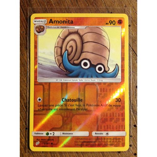 Amonita Reverse 75/181 Série Soleil Et Lune Duo De Choc