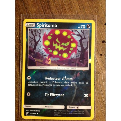 Spiritomb Reverse 89/181 Série Soleil Et Lune Duo De Choc