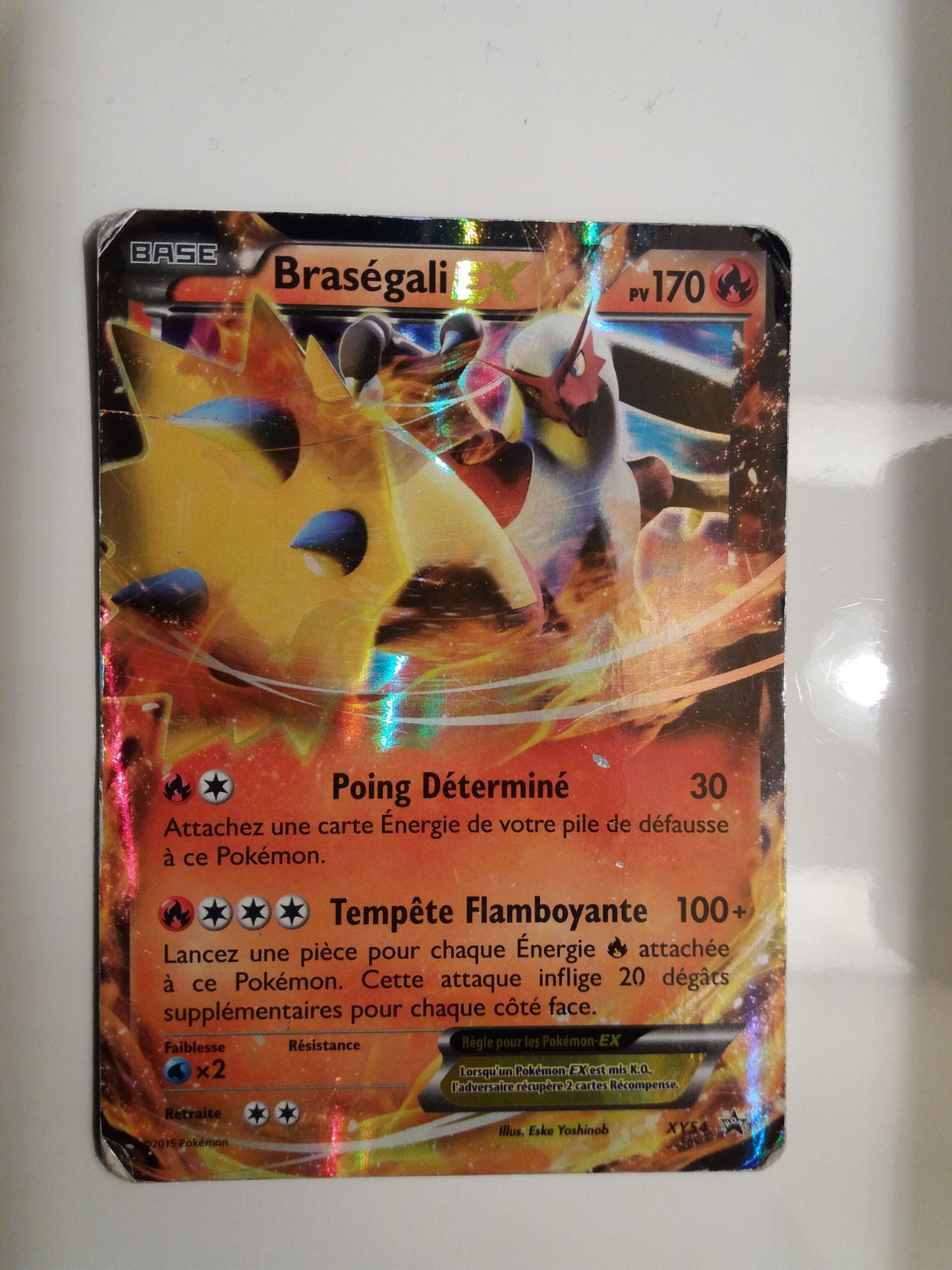 BRASEGALI EX HOLO 170PV PROMO XY54 NEUF CARTE POKEMON