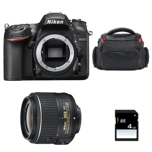 Nikon D7200 + AF-P DX NIKKOR 18-55 mm f/3.5-5.6G VR + Sac + SD 4Go