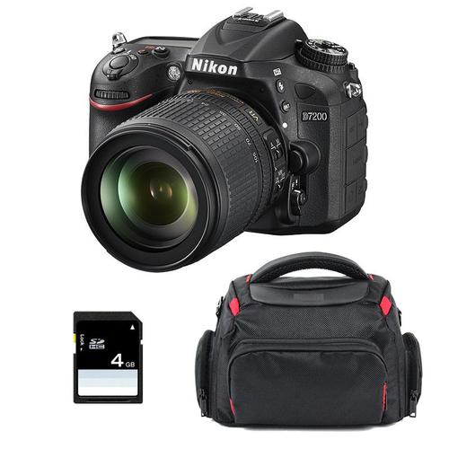 Nikon D7200 + AF-S DX 18-105 mm f/3.5-5.6G ED VR + Sac + SD 4Go