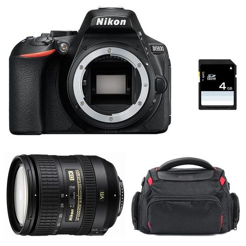Nikon D5600 + AF-S DX 16-85 mm f/3.5-5.6G ED VR + Sac + SD 4Go