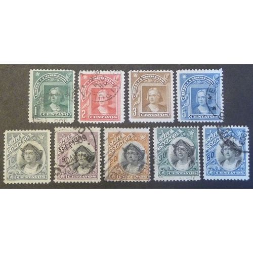 Chili Oblitéré Y Et T N° 55 Et + Lot De 9 Timbres De 1905-08