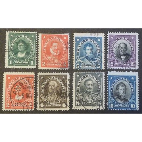 Chili Oblitéré Y Et T N° 86 Et + Lot De 8 Timbres De 1911-12