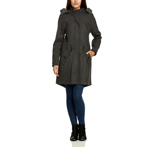 Esprit  Manteau À Capuche Gris Graphite Taille 42-Uk14