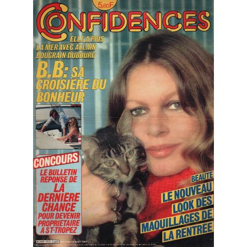 Confidences 1915 1984 Brigitte Bardot/Gilbert Montagne/Sidney/Streisand/Fiona Gelin/Nathalie Lhermitte/Foucault/Mouskouri/Anthony Delon