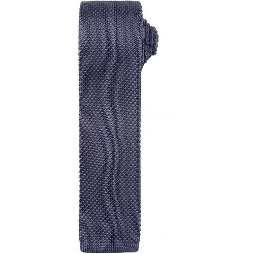 Cravate Fine Tricot?E - Pr789 - Gris Acier